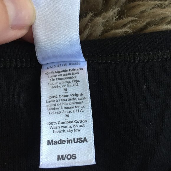 American Apparel TO squirrel black cotton tee - size M - Picture 4 of 5